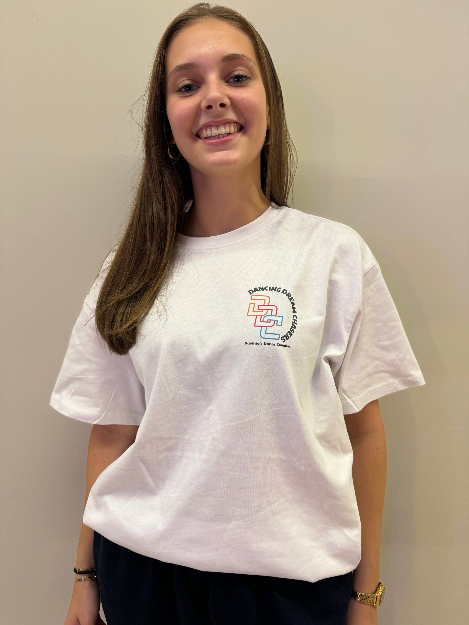 Witte DDC t-shirt (oversized)