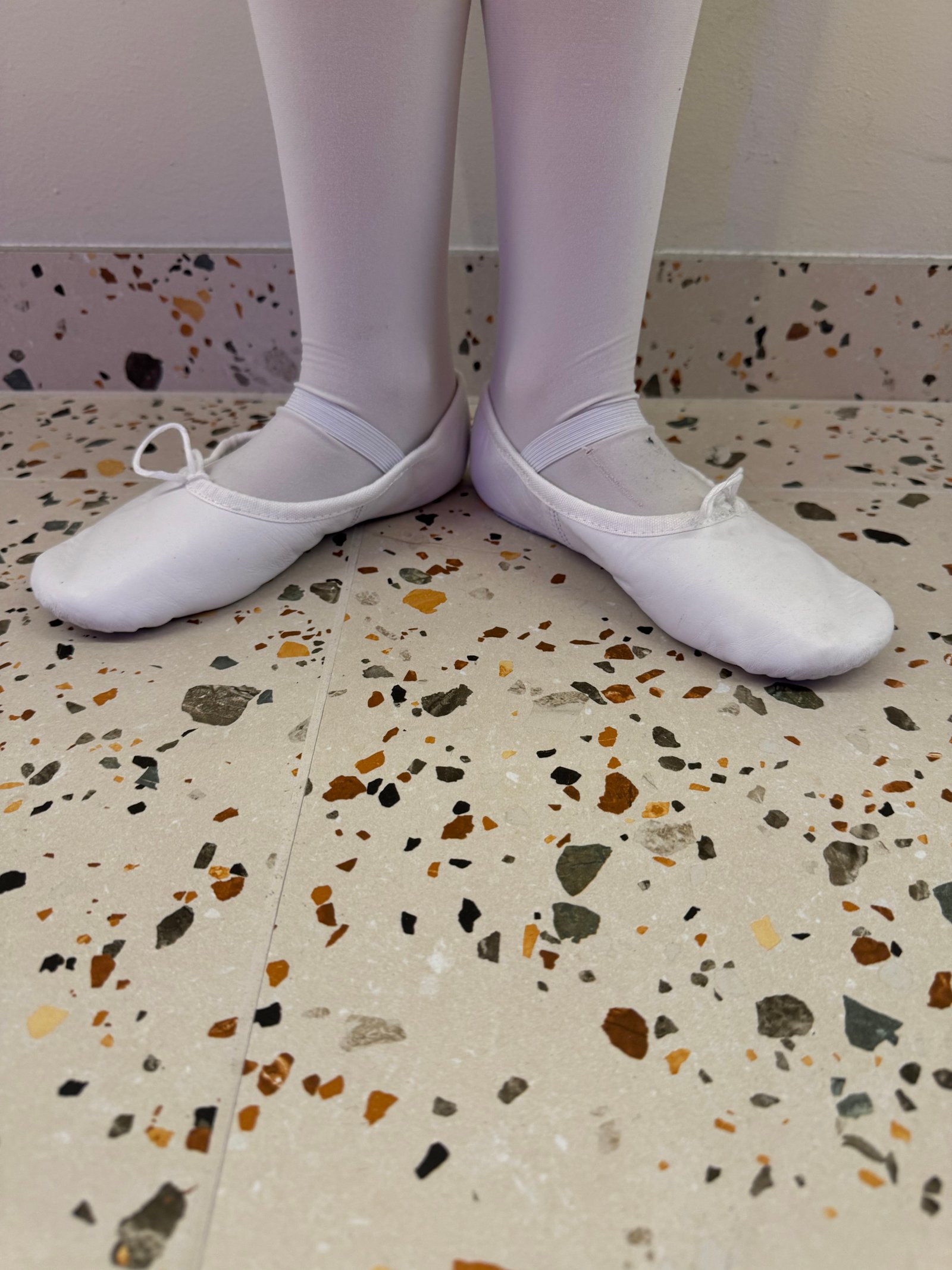 Witte balletschoenen
